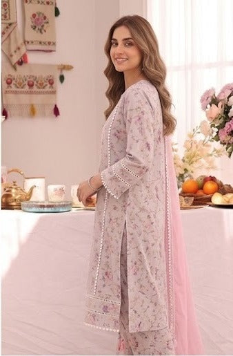 Floral Printed Lawn Chicken Kari 3pc Suit| ZEB |S123288
