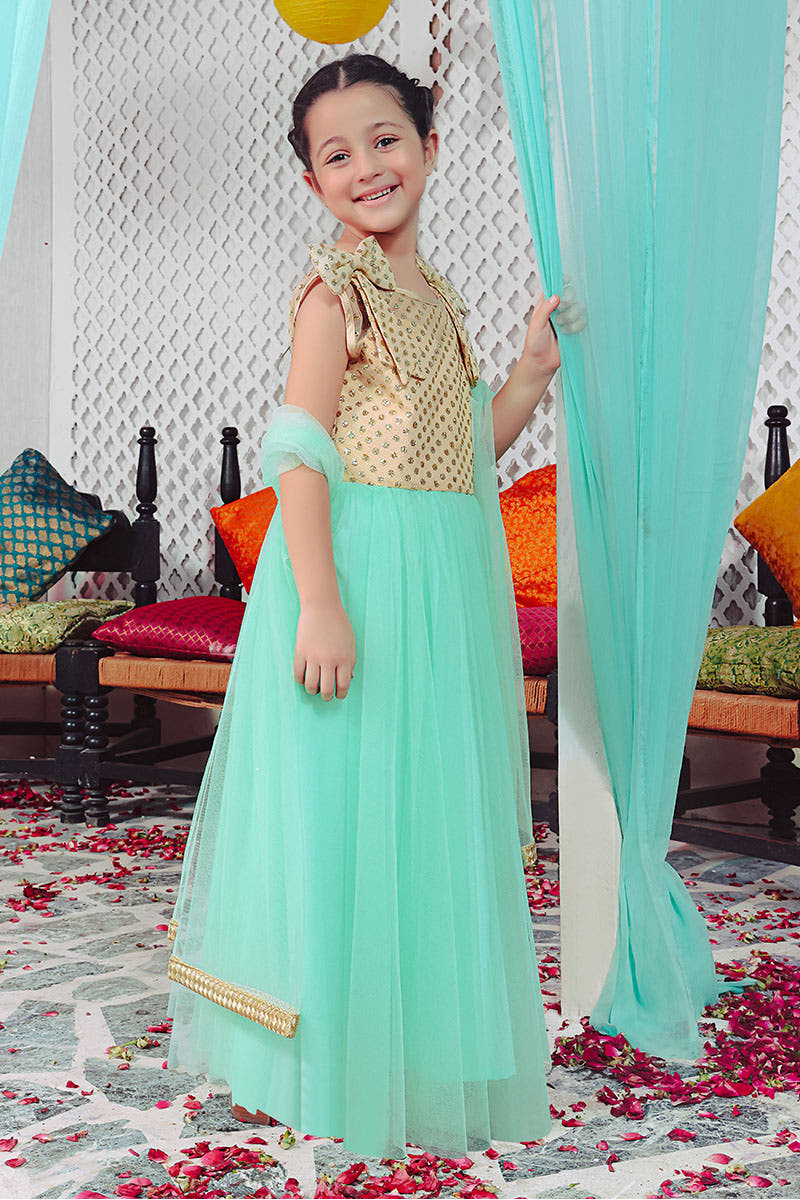 SANA'S net maxi dress Pakistan occasion wear