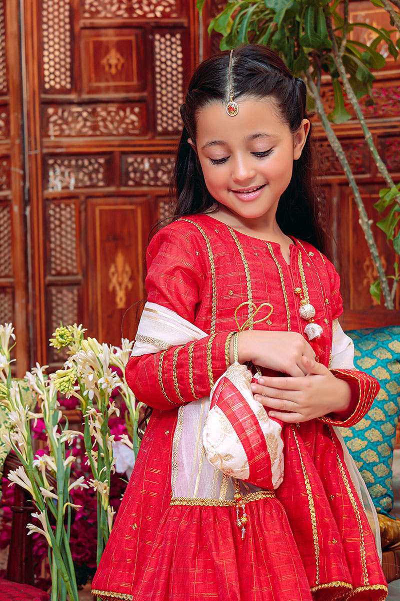 SANA'S zari cotton gharara suit Pakistan occasion wear