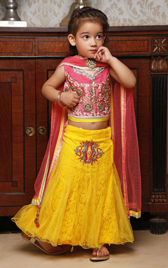 SANA'S red embroidered lehenga Pakistan occasion wear