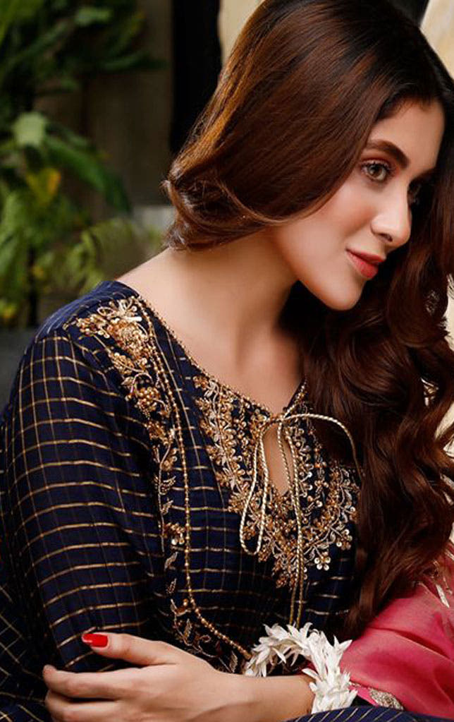 SANA'S red embroidered maxi dress Pakistan wedding wear