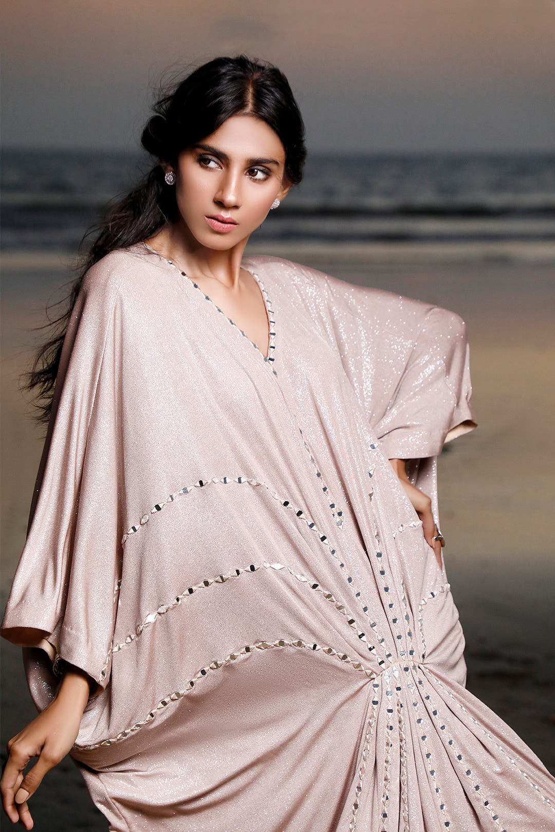SANA'S mirror work moonlight ladies maxi Pakistan occasion wear