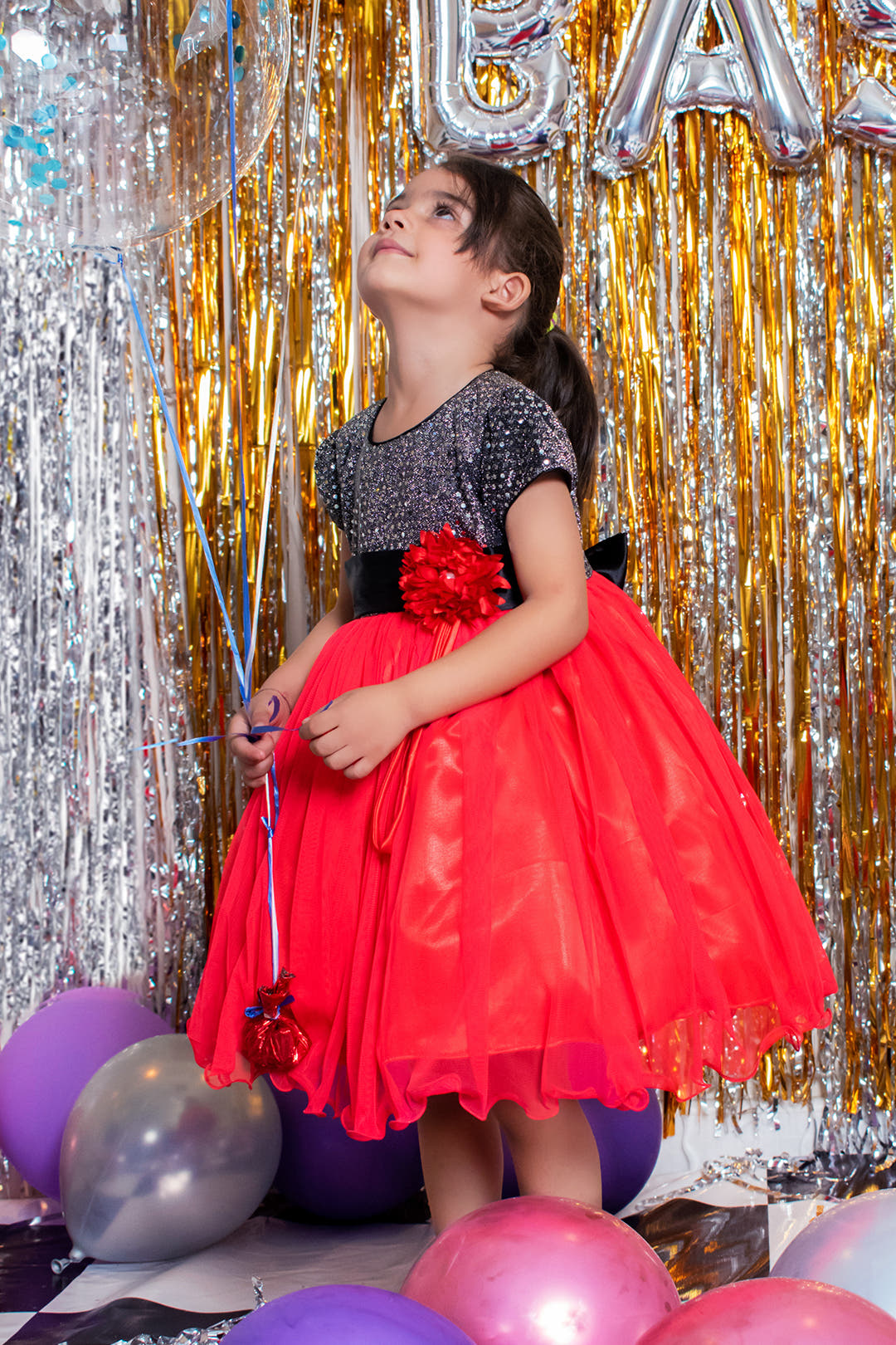 SANA'S net frock Pakistan party wear