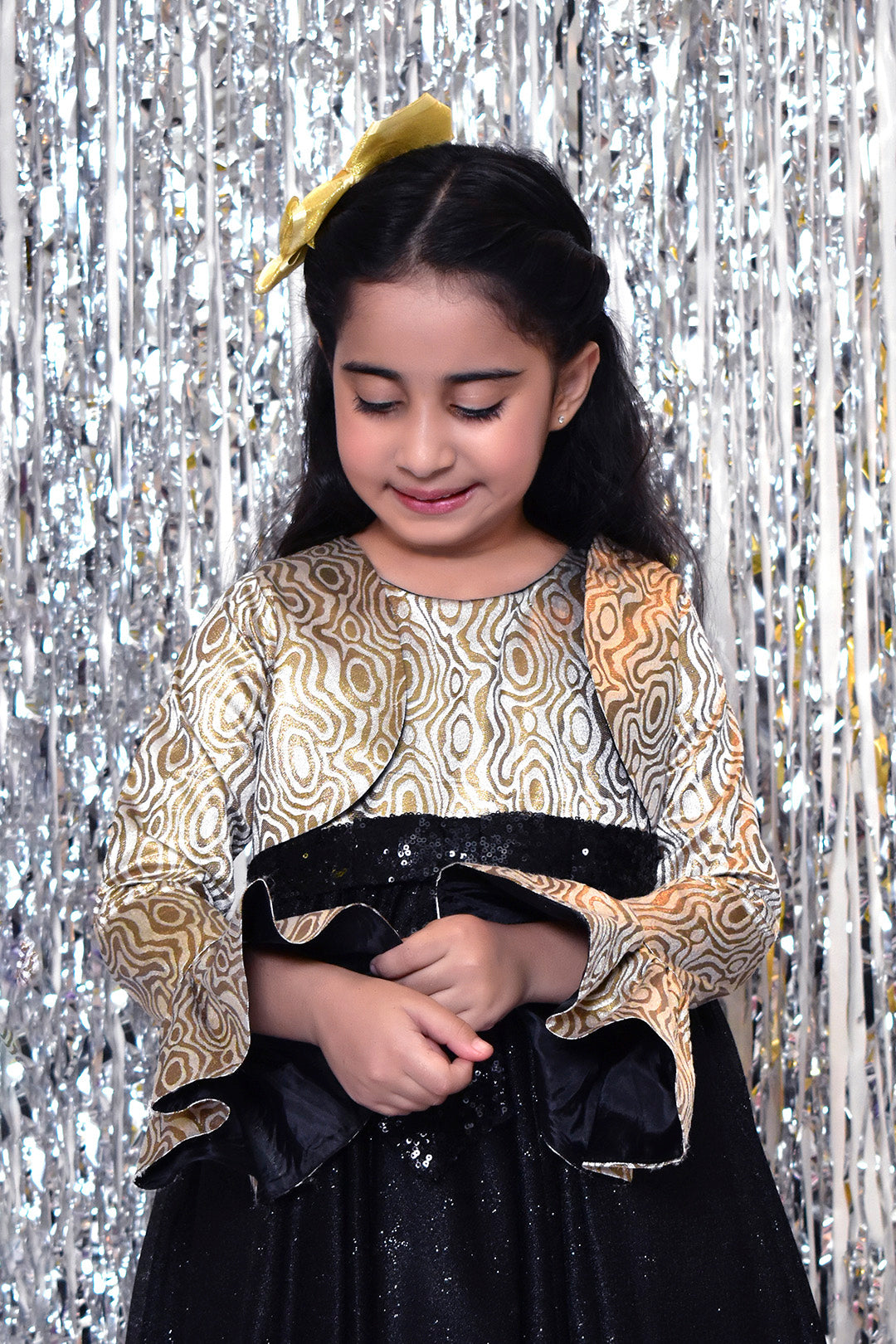 Shimmer Brocade High Low Hem Frock | BIRTHDAY BASH | F2085