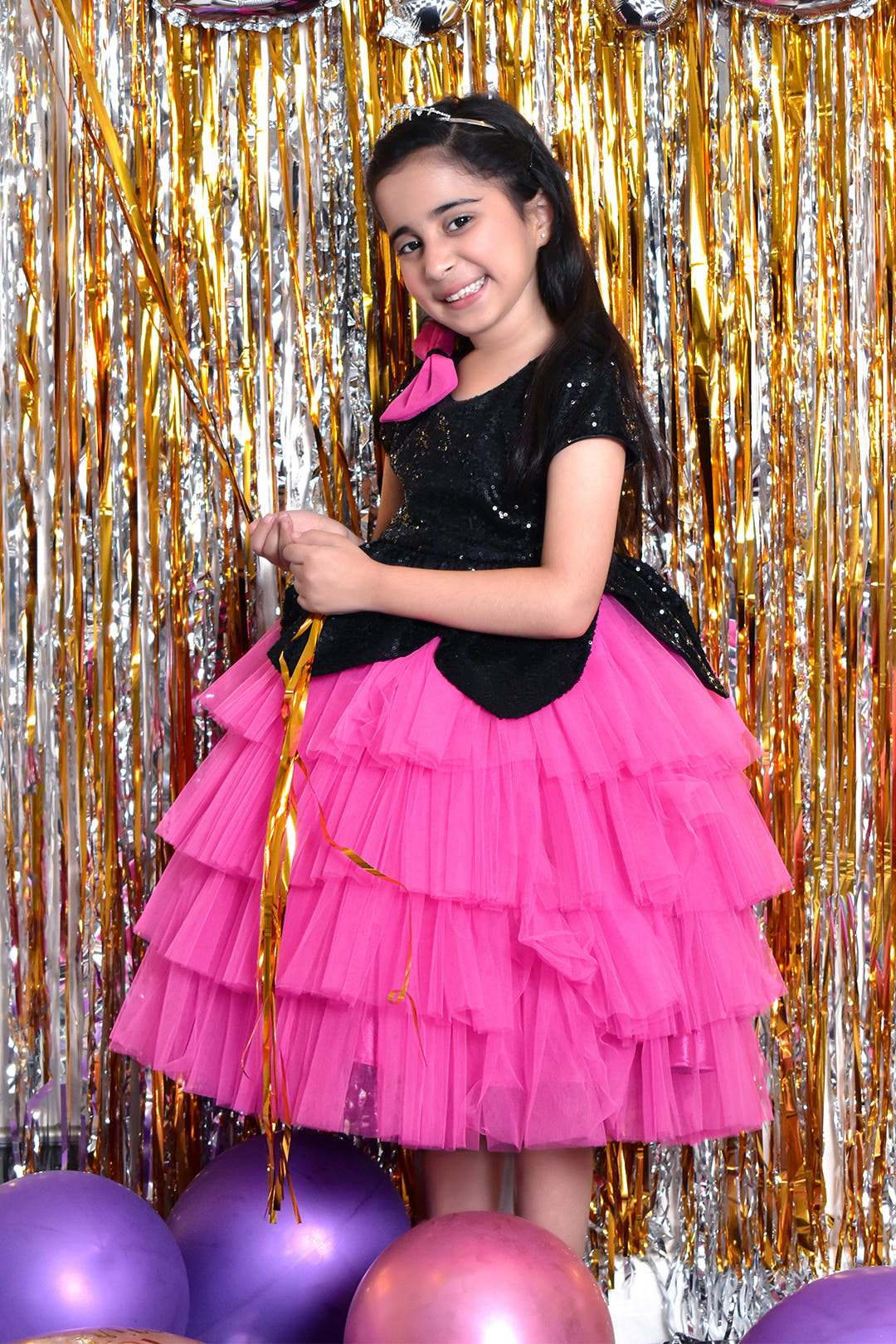 SANA'S net frock Pakistan party wear