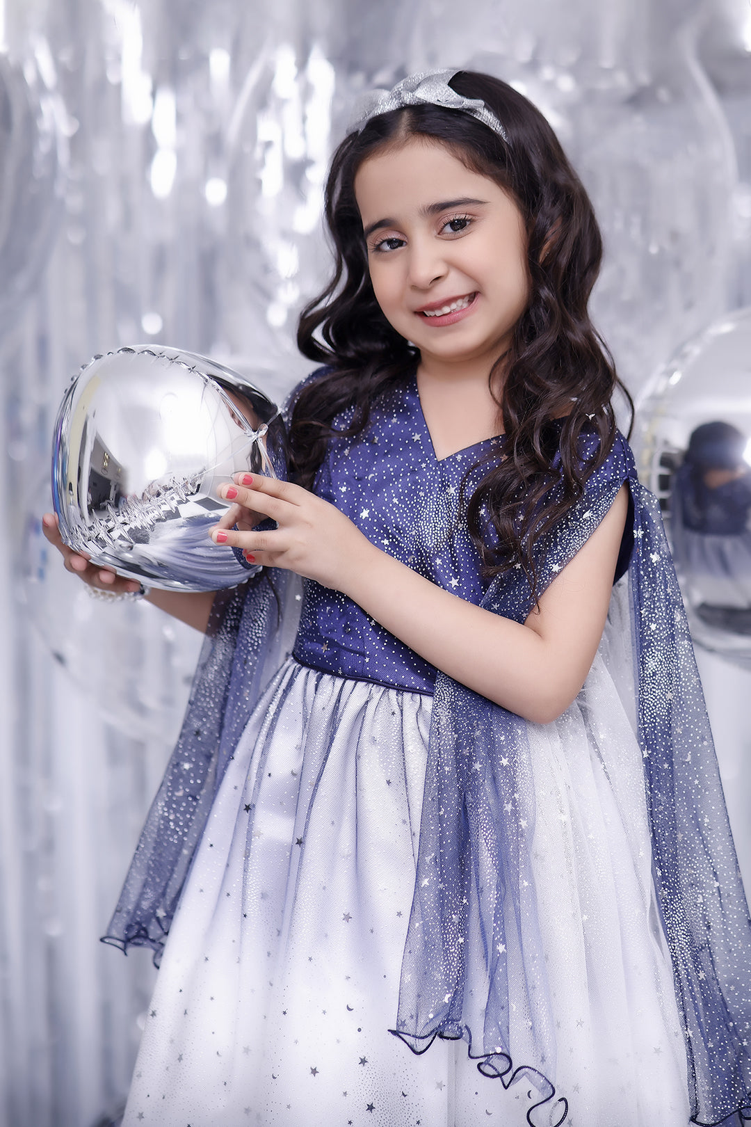 Two Tone Glitter Net Frock | BIRTHDAY BASH | F2079