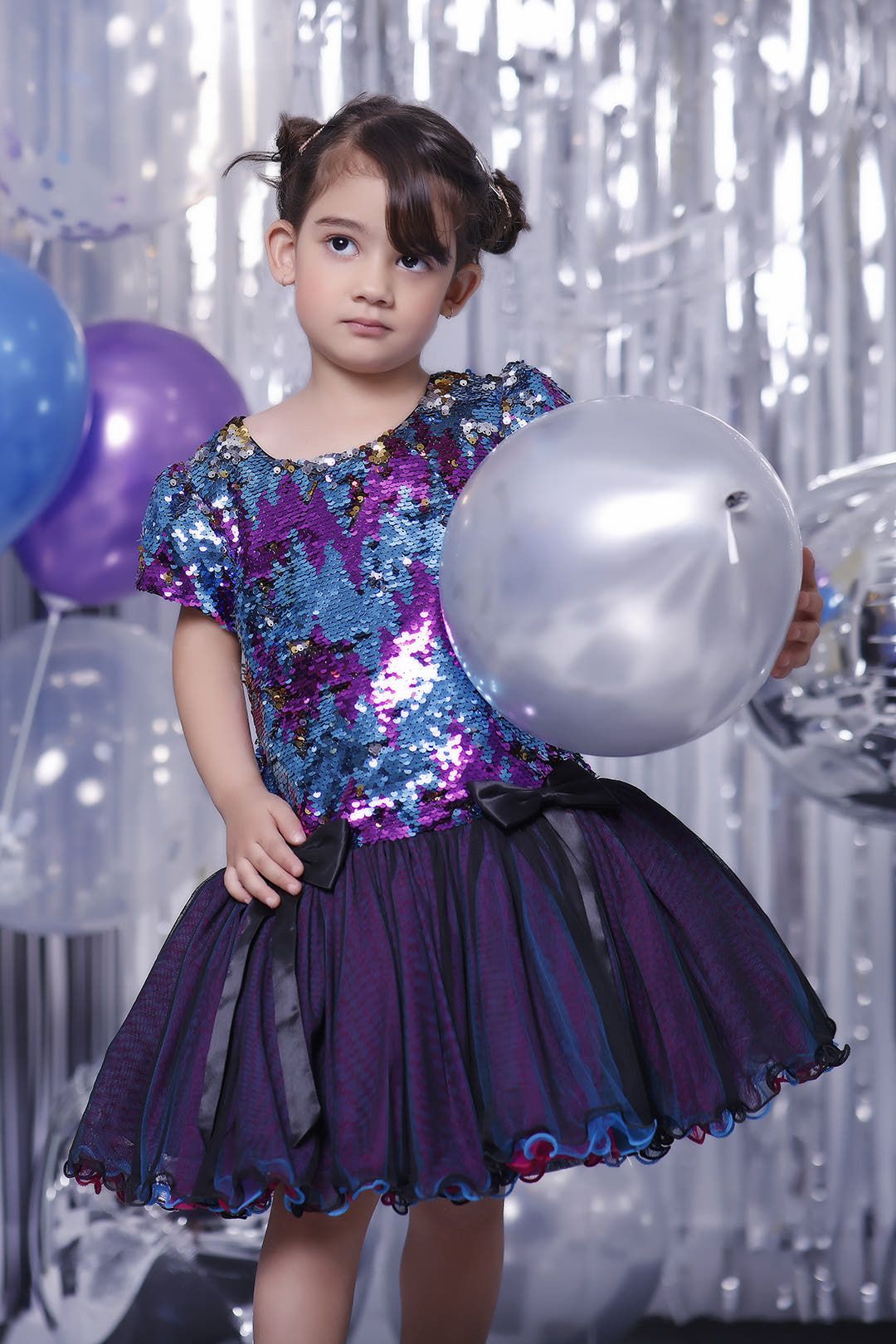 SANA'S net frock Pakistan party wear