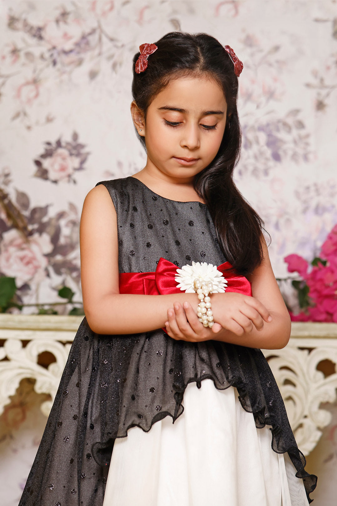 Self Georgette Net Frock | MID SUMMER | F5018
