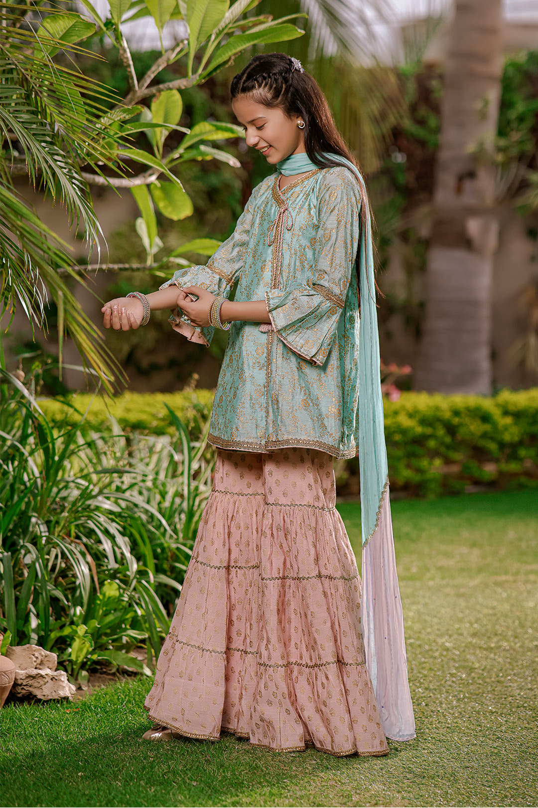 SANA'S gharara suit Pakistan Eid