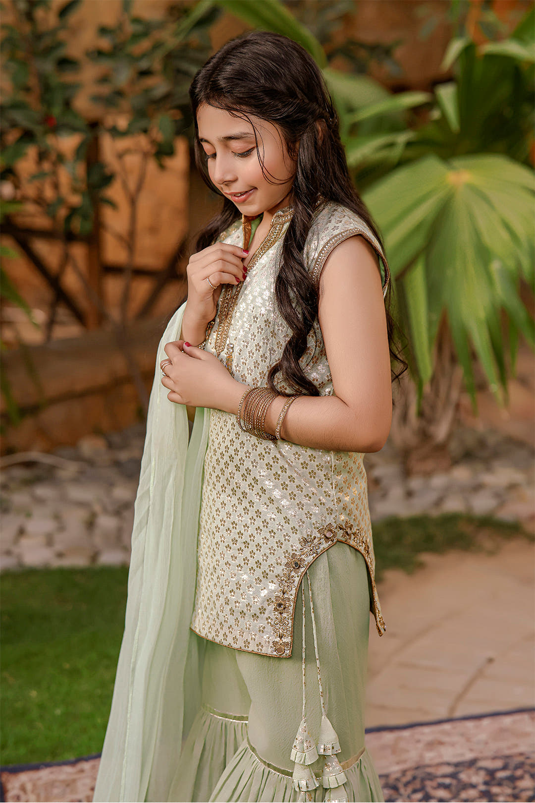 SANA'S cotton gharara suit Pakistan Eid