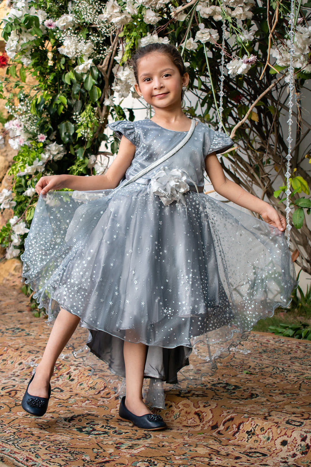 SANA'S net frock Pakistan occasion wear