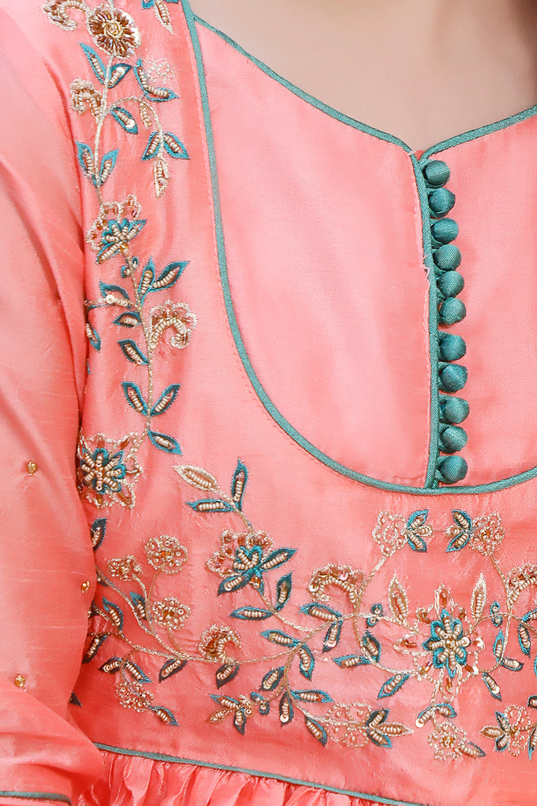 SANA'S red embroidered raw silk gharara suit Pakistan occasion wear