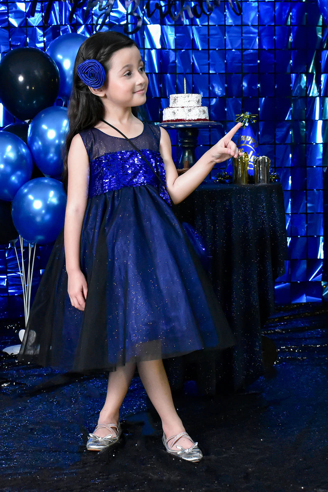SANA'S net frock Pakistan party wear