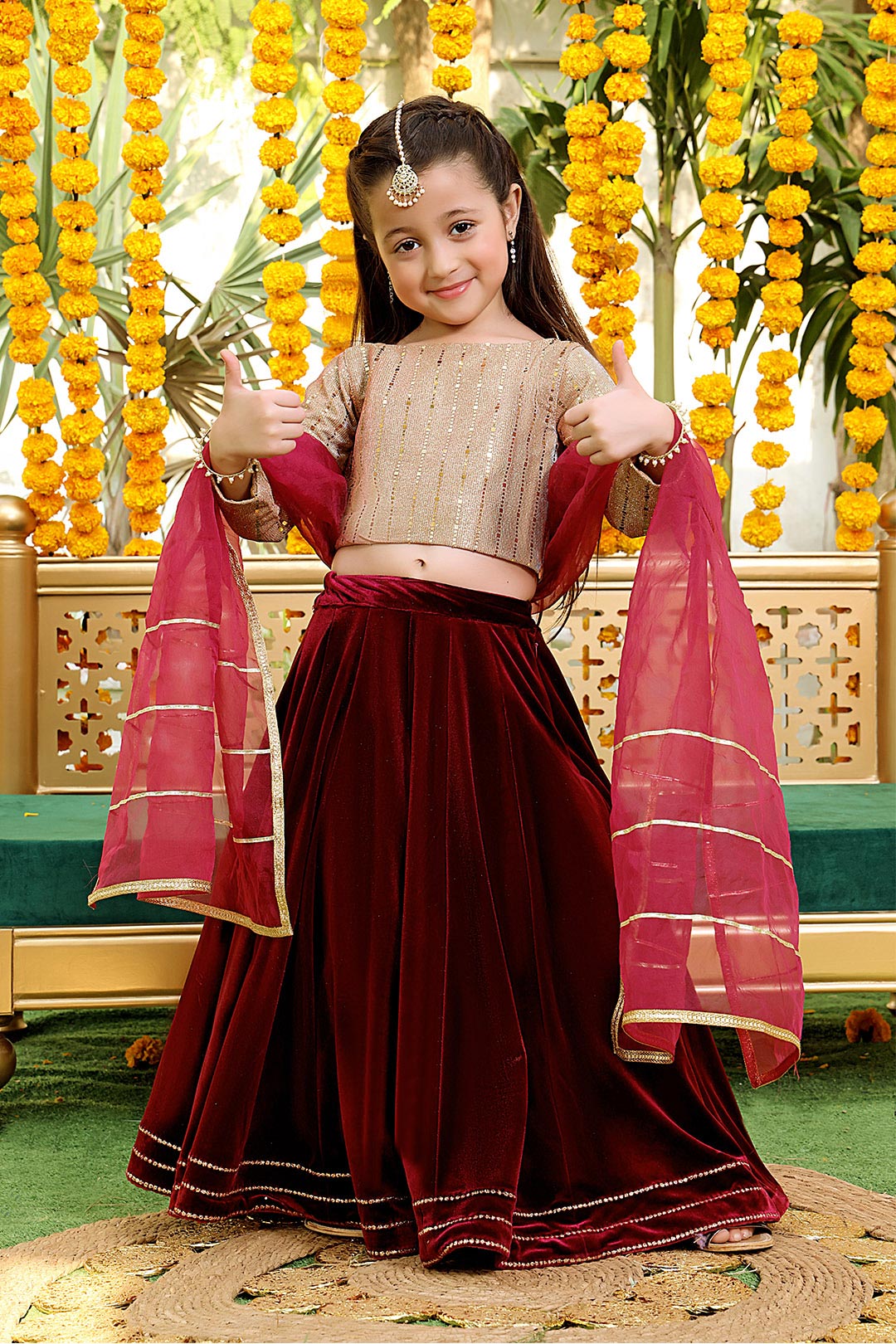 SANA'S velvet lehenga Pakistan occasion wear