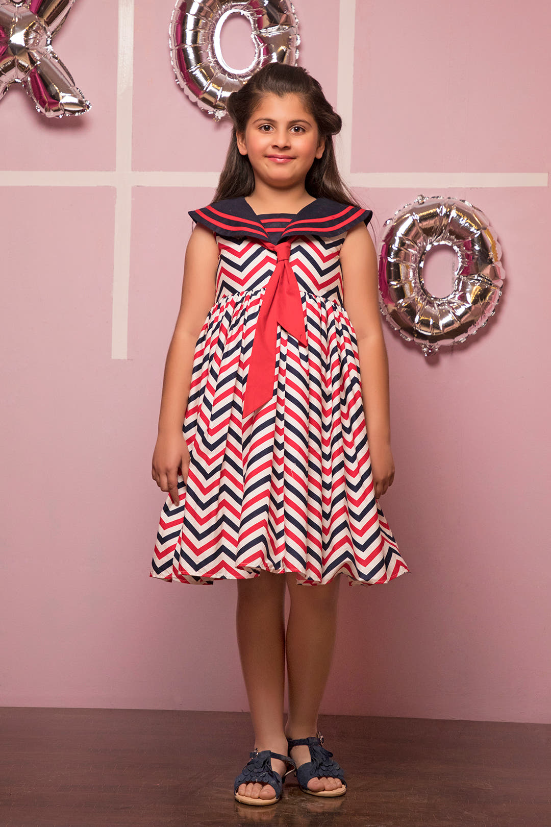 SANA'S printed cotton frock Pakistan occasion wear
