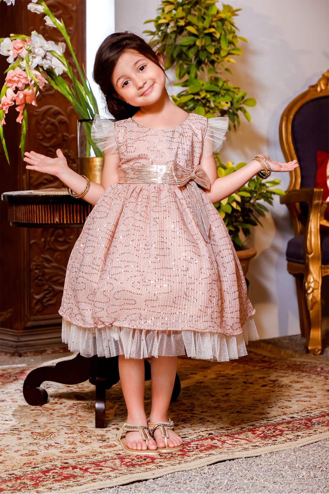 SANA'S net frock Pakistan occasion wear