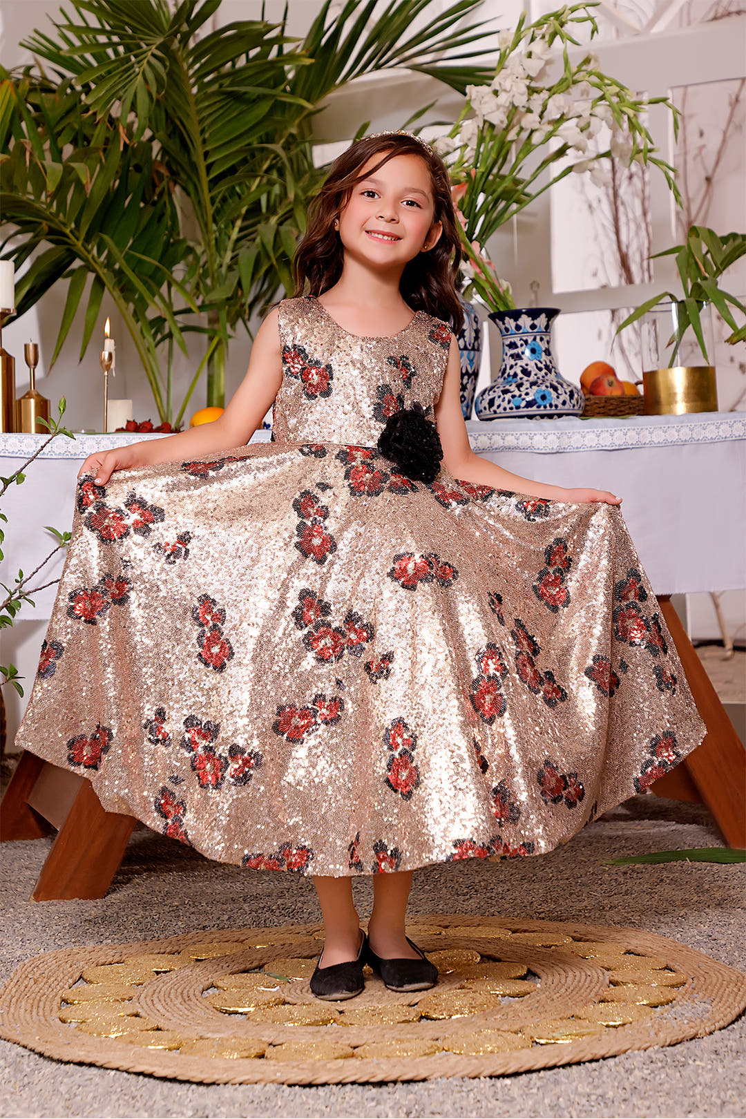 SANA'S black frock Pakistan occasion wear