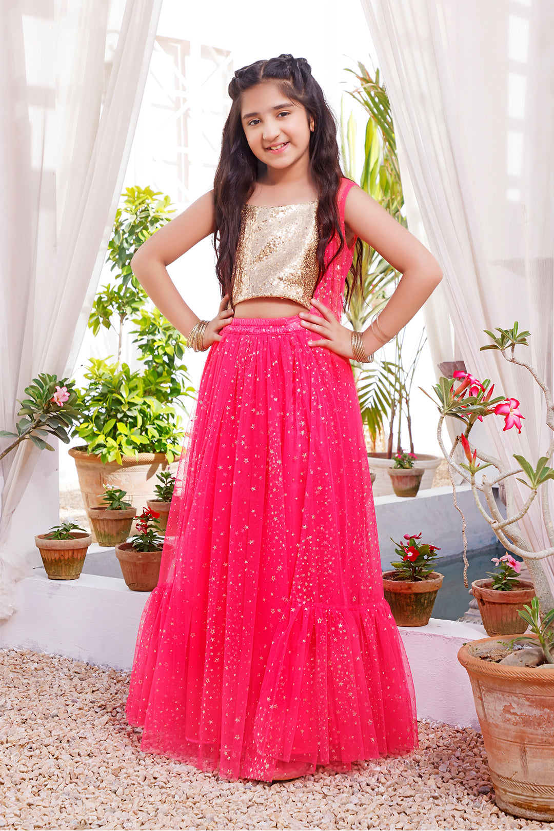 Sequins & Glitter Net Lehenga Choli | KAIRA | L3105