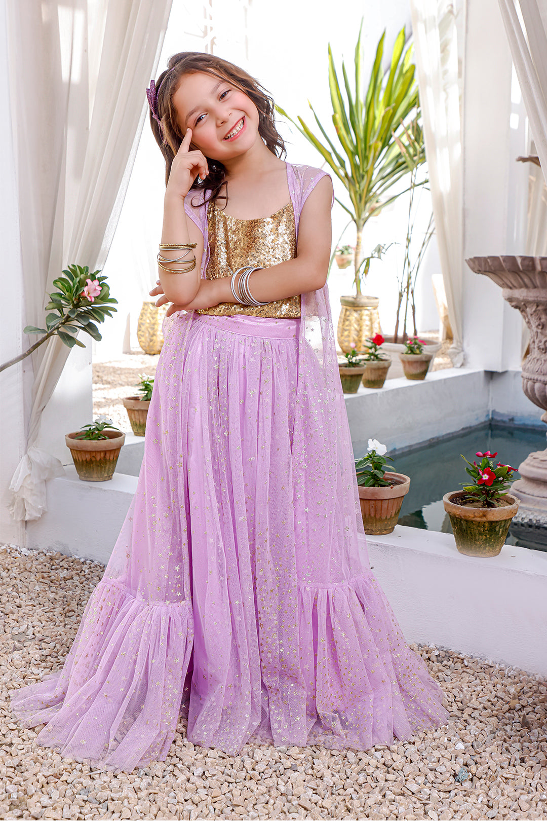 Sequins & Glitter Net Lehenga Choli | KAIRA | L3105