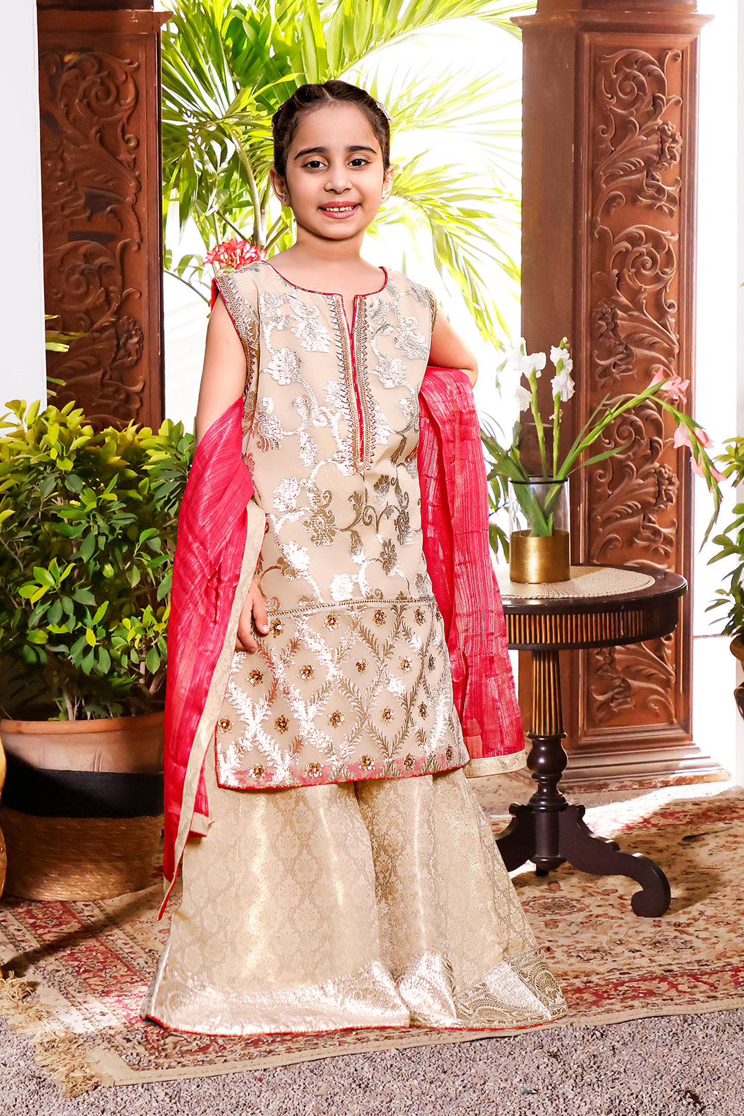 Lorex Organza Plazo Suit | KAIRA | P3084