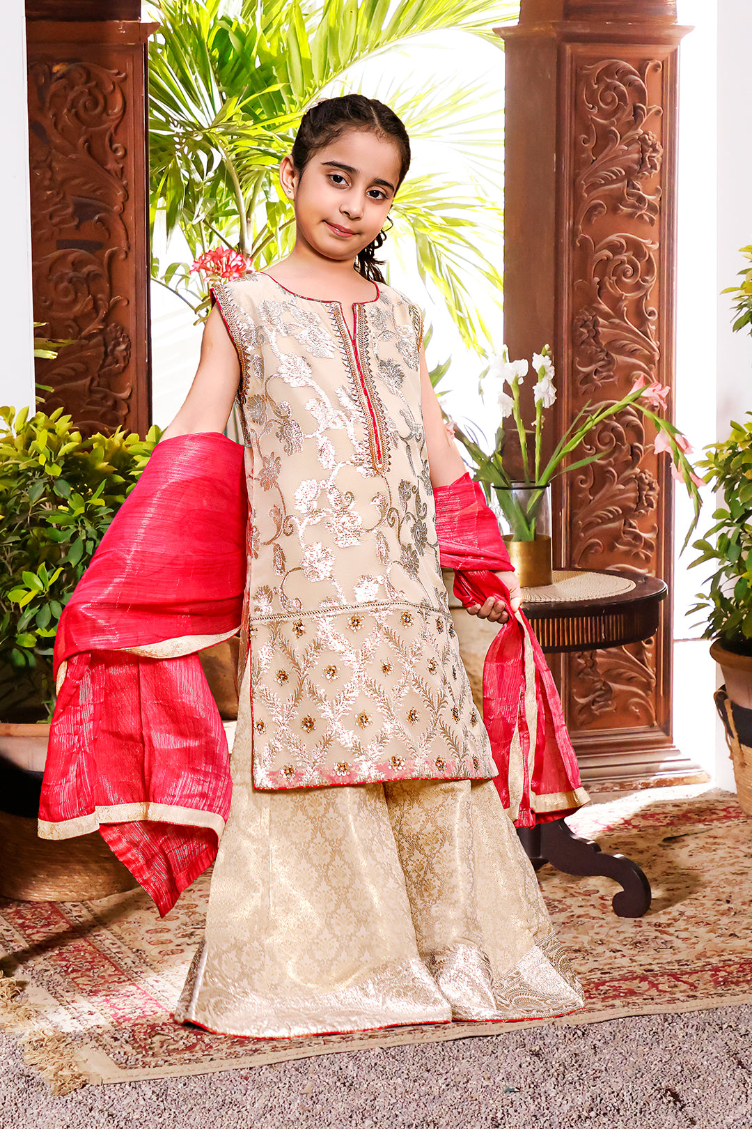 Lorex Organza Plazo Suit | KAIRA | P3084