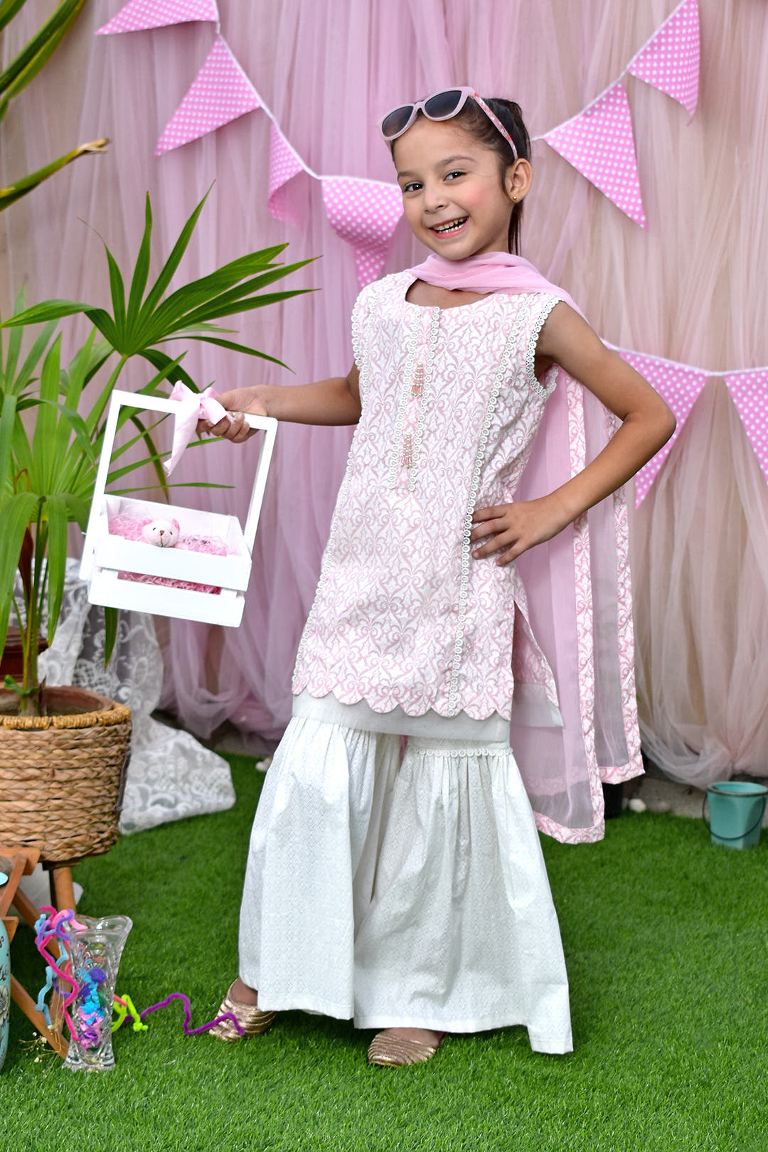 SANA'S cotton gharara suit Pakistan occasion wear