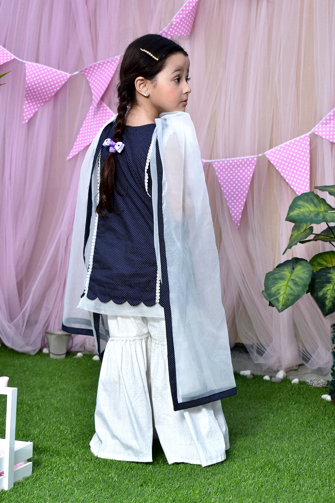 SANA'S printed cotton gharara suit Pakistan occasion wear
