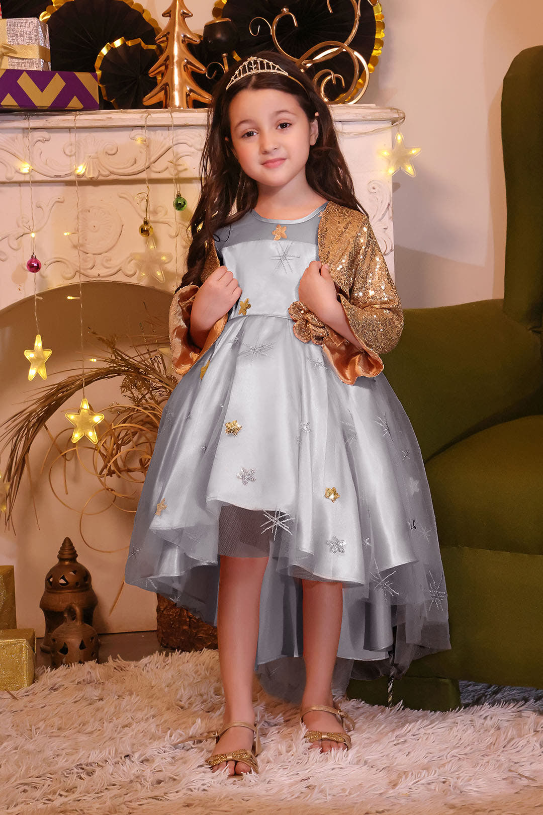 SANA'S net frock Pakistan Eid