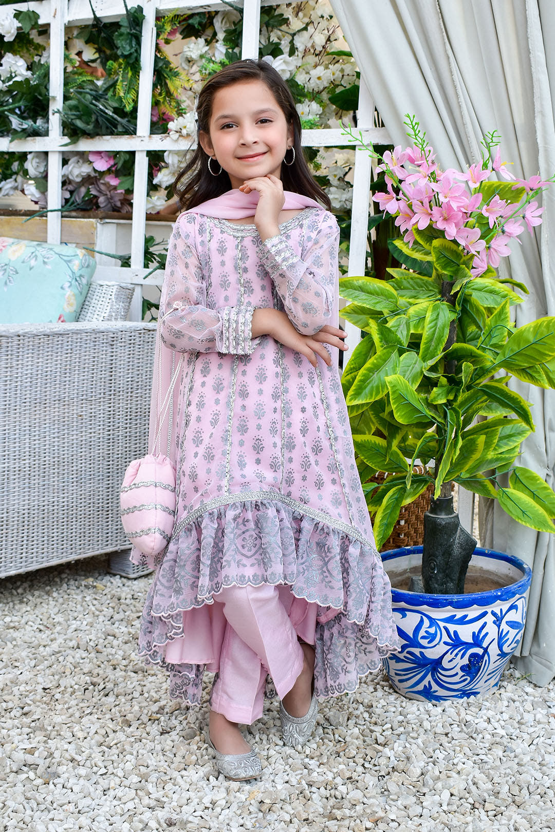 SANA'S printed chiffon suit Pakistan occasion wear