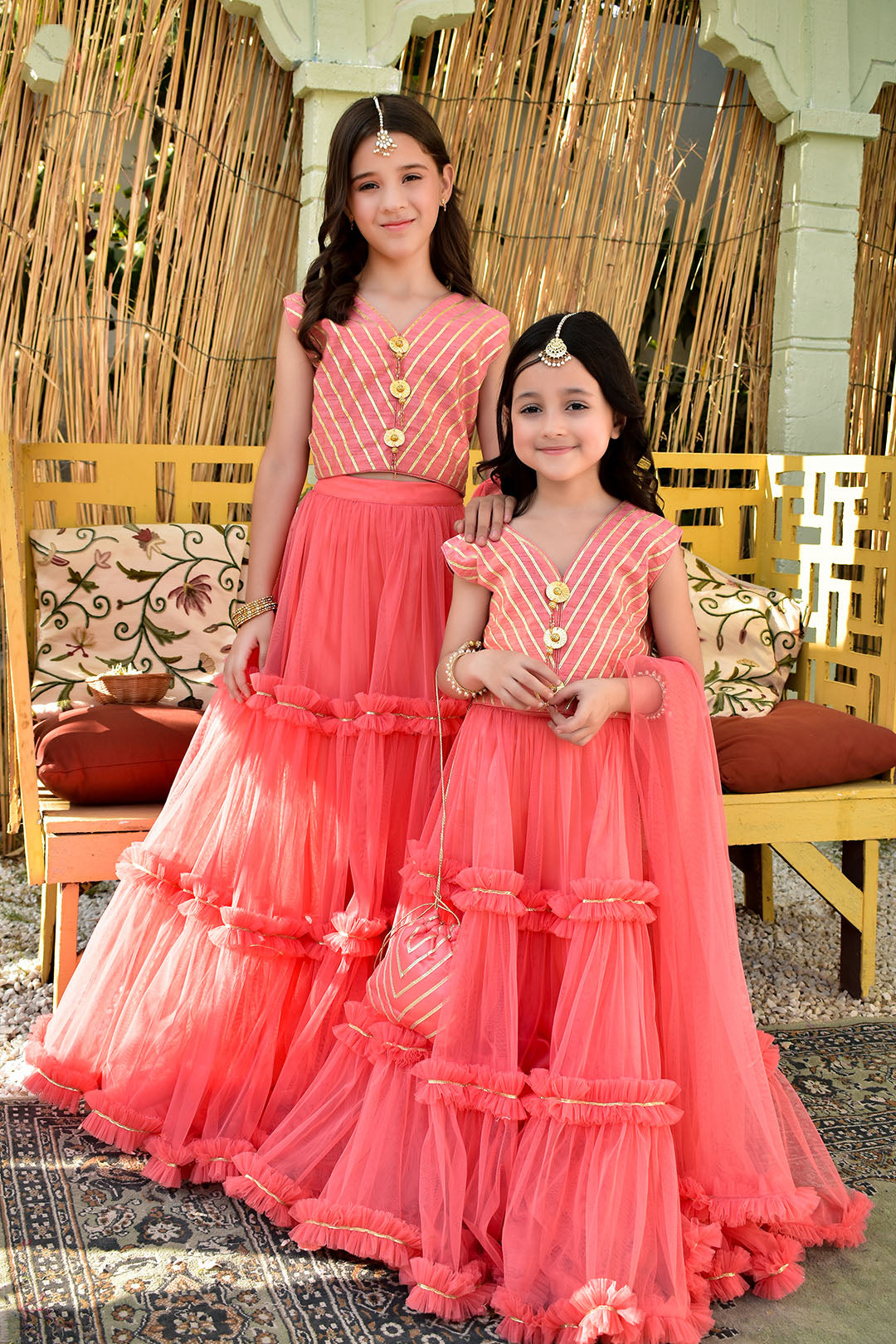 Ruffled Net Lehenga Choli | SHIREEN FESTIVE | L3130