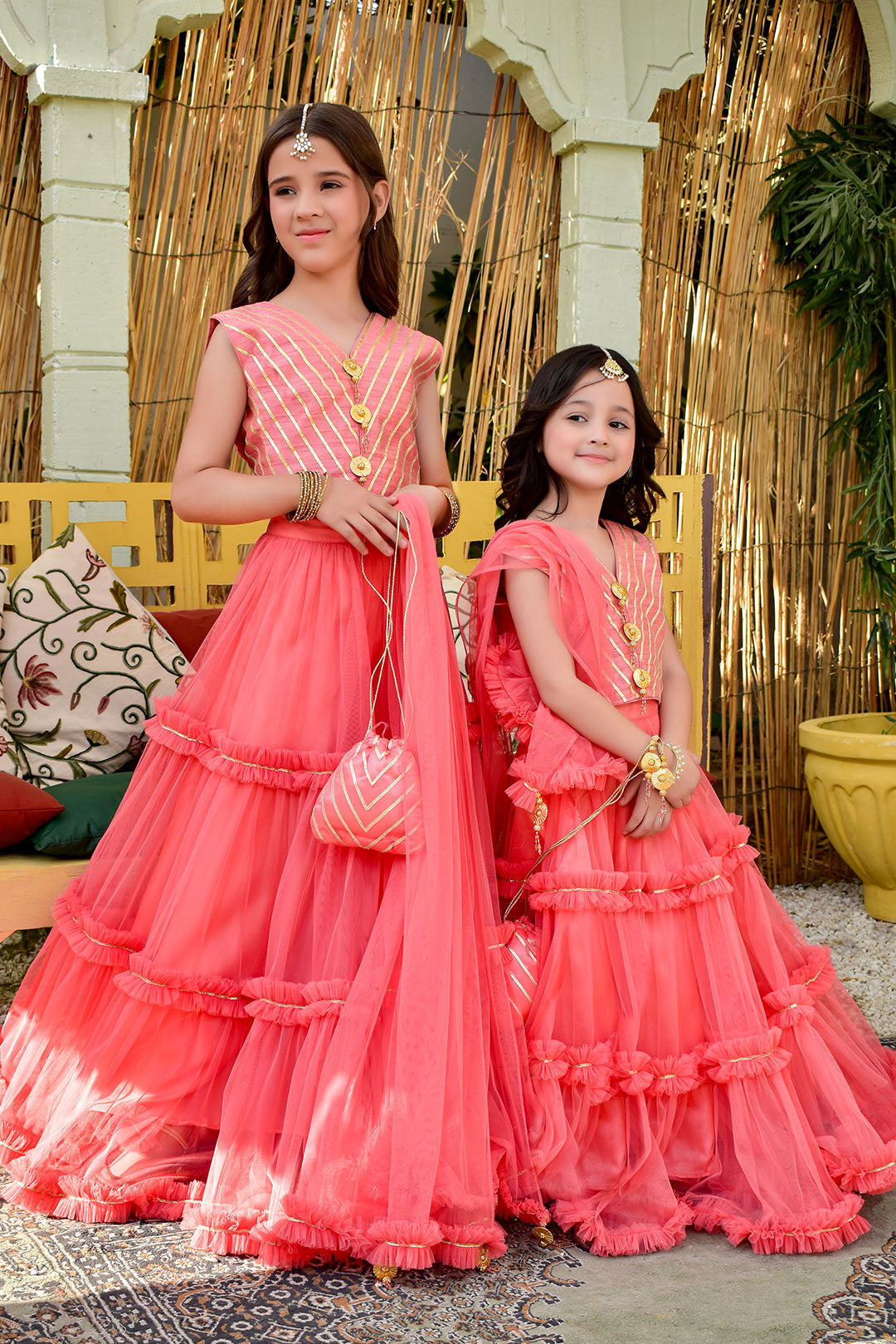 Ruffled Net Lehenga Choli | SHIREEN FESTIVE | L3130