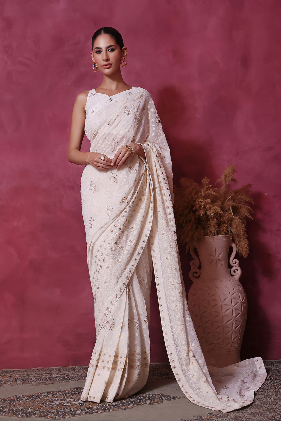 Chicken Kari Saree | SHIREEN FESTIVE | SR202266