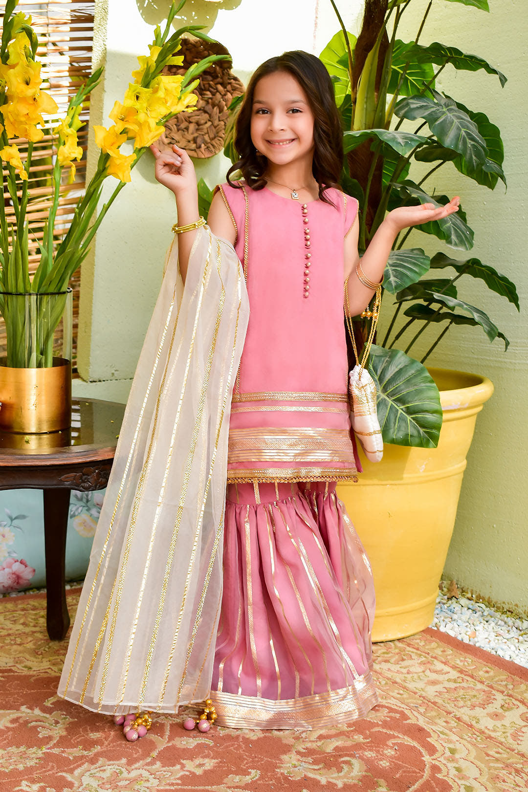 SANA'S organza gharara suit Pakistan Eid