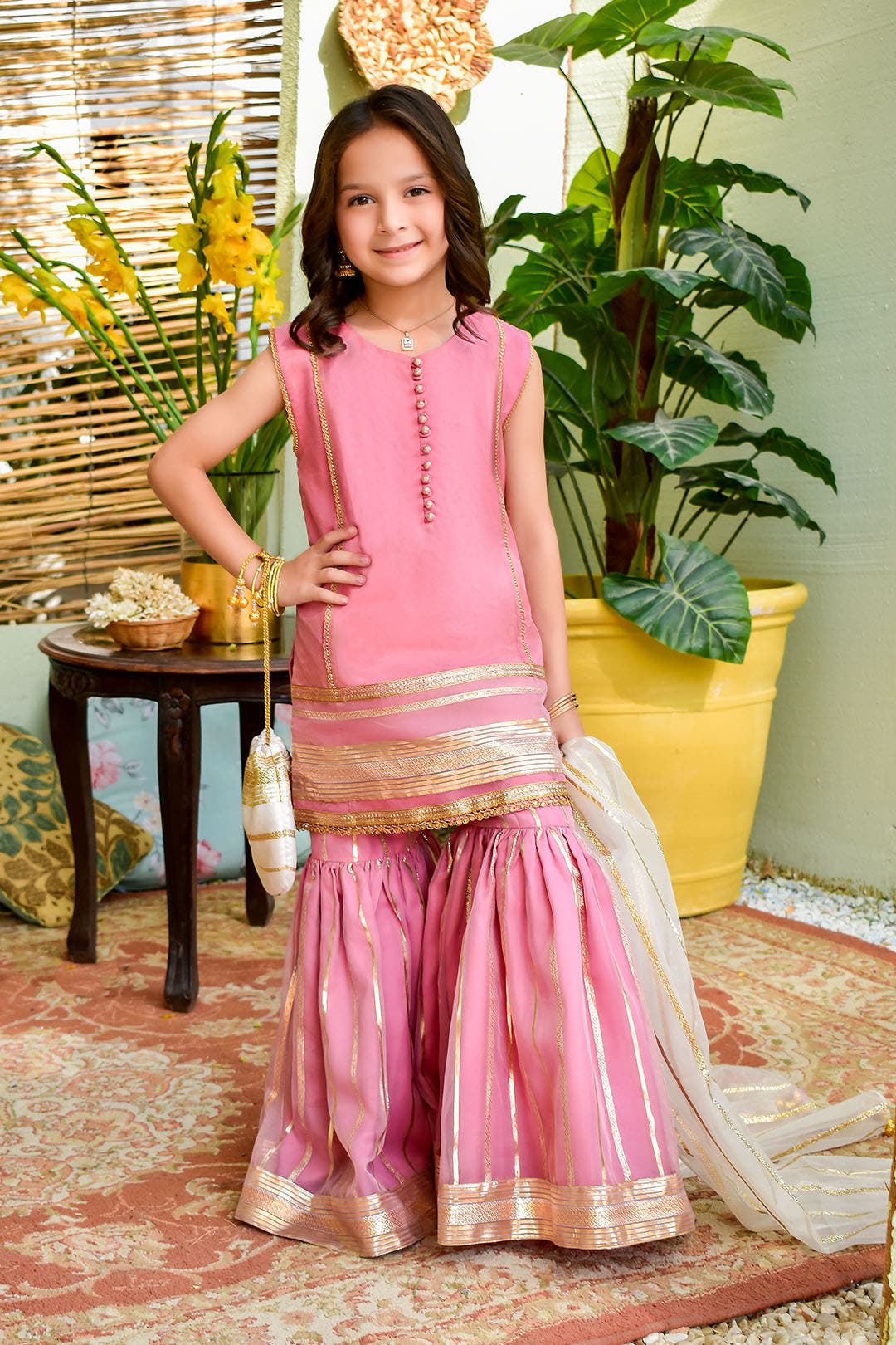 SANA'S organza gharara suit Pakistan Eid