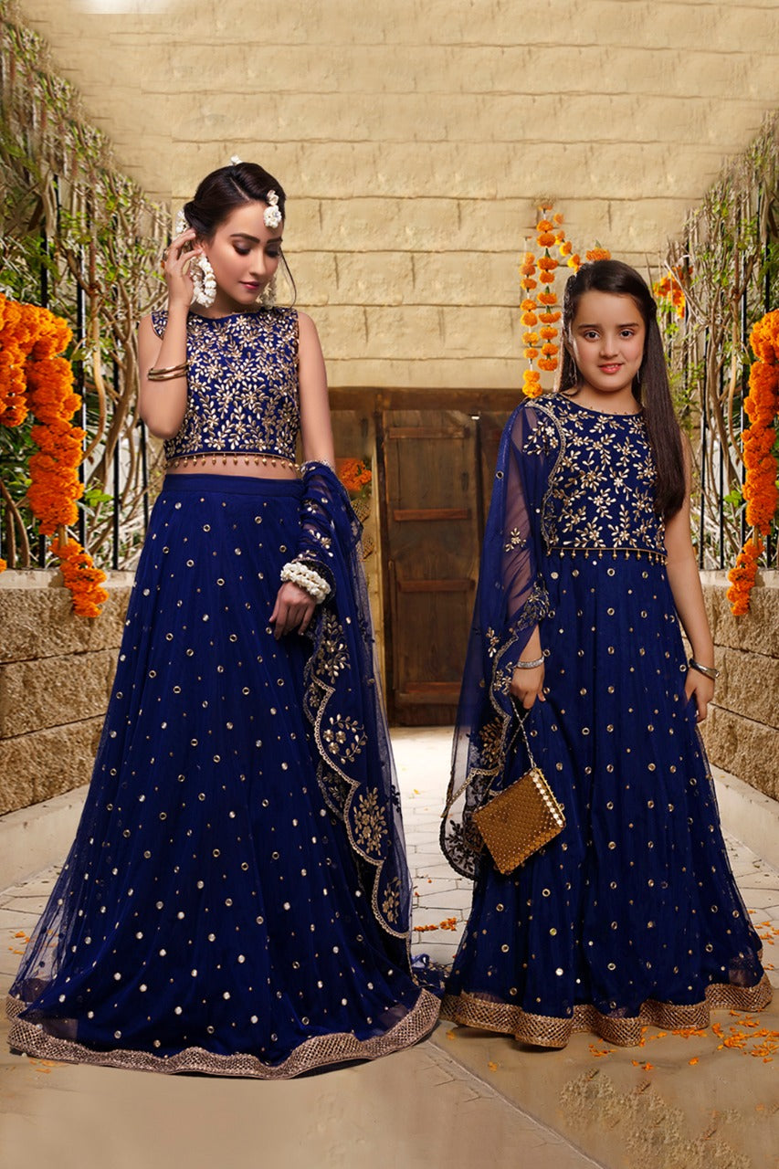 Mirror Embroidered Fine Net Lehenga Choli | SHAHIZAIB Vol 2 | L3014 & L201926