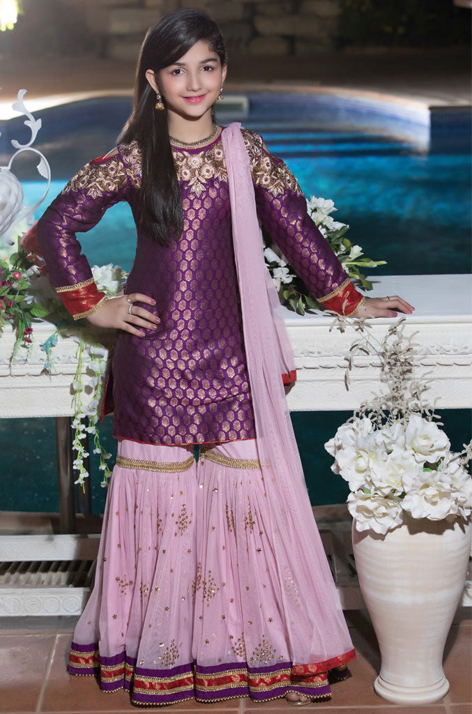 Handwork Embroidered Banarsi Gharara Suit | WC1718 | G630 - SANA'S