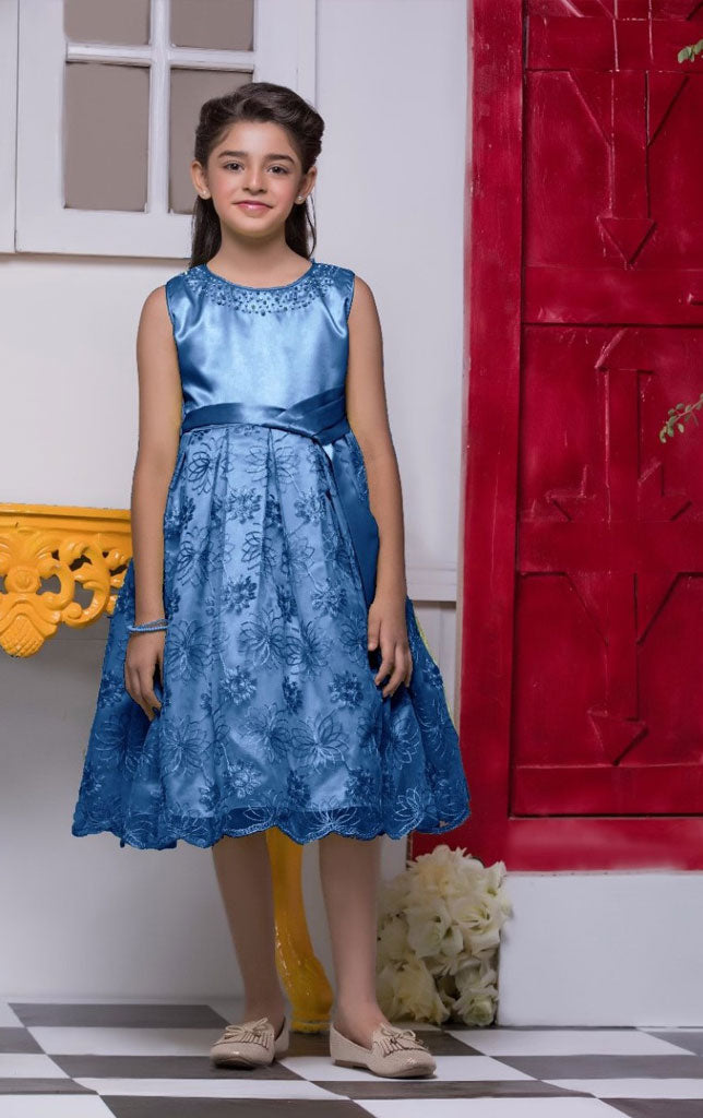 Embroidered Net Frock | EG17 | F932 - SANA'S