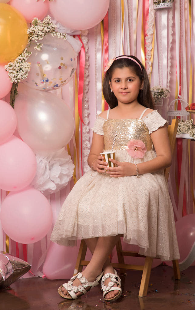 SANA'S net frock Pakistan party wear