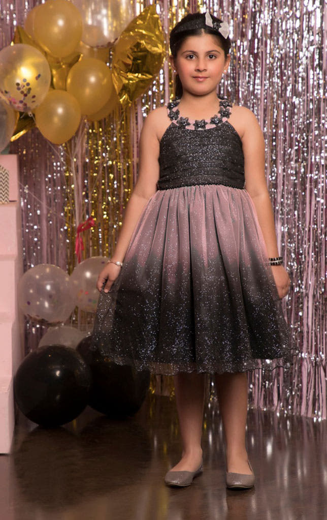 SANA'S net frock Pakistan party wear