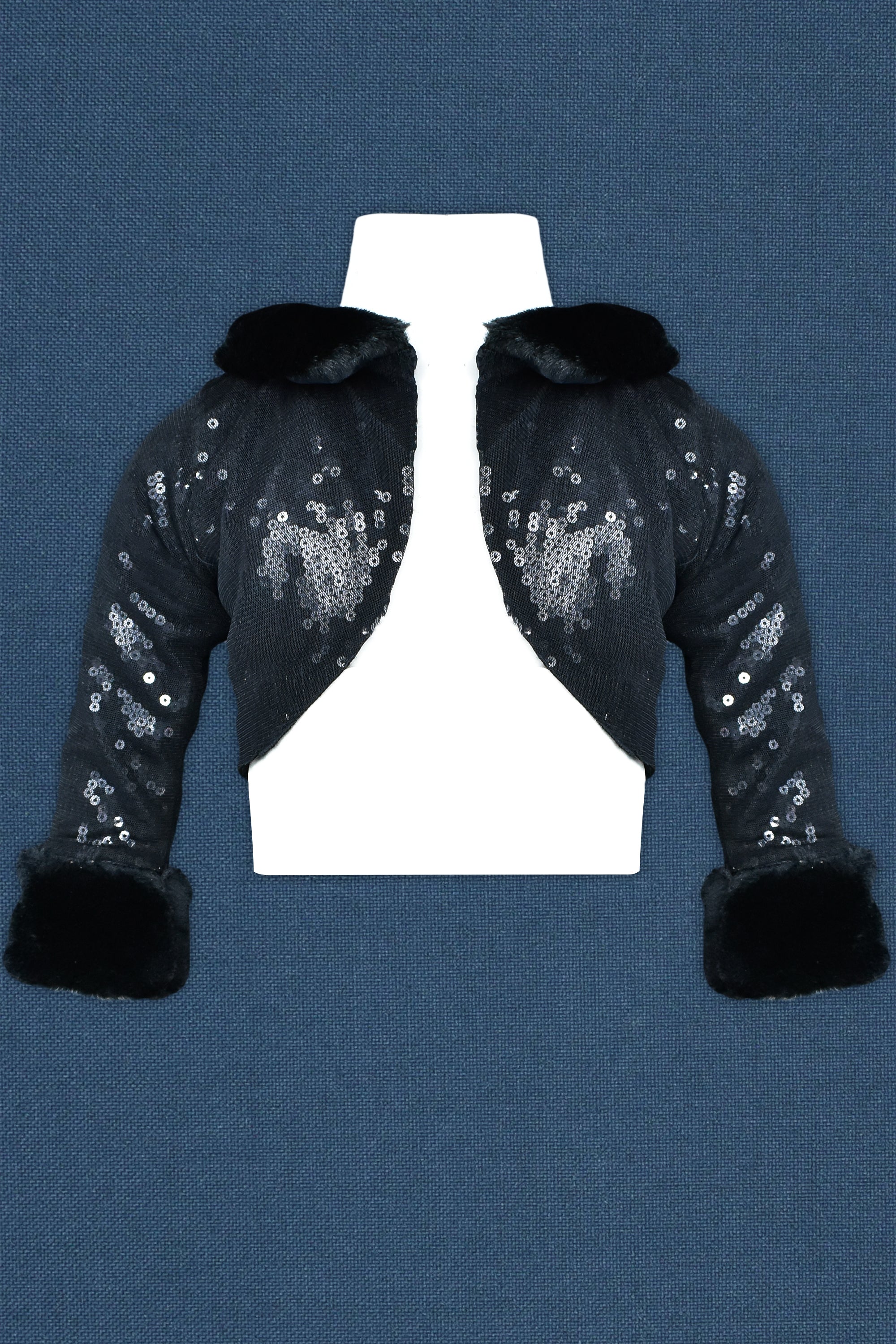Fur Sequins Bolero | C1403
