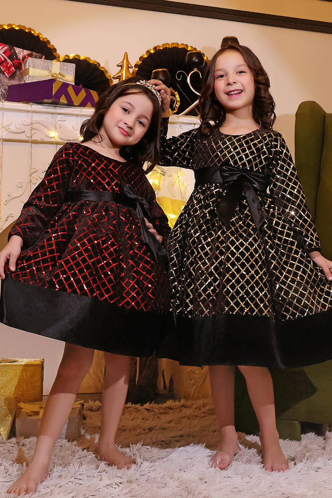 SANA'S velvet frock Pakistan Eid
