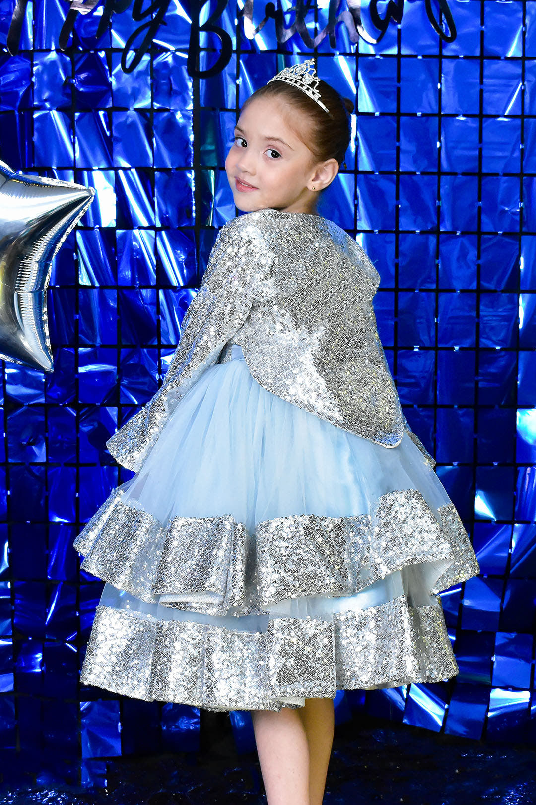 SANA'S net frock Pakistan party wear