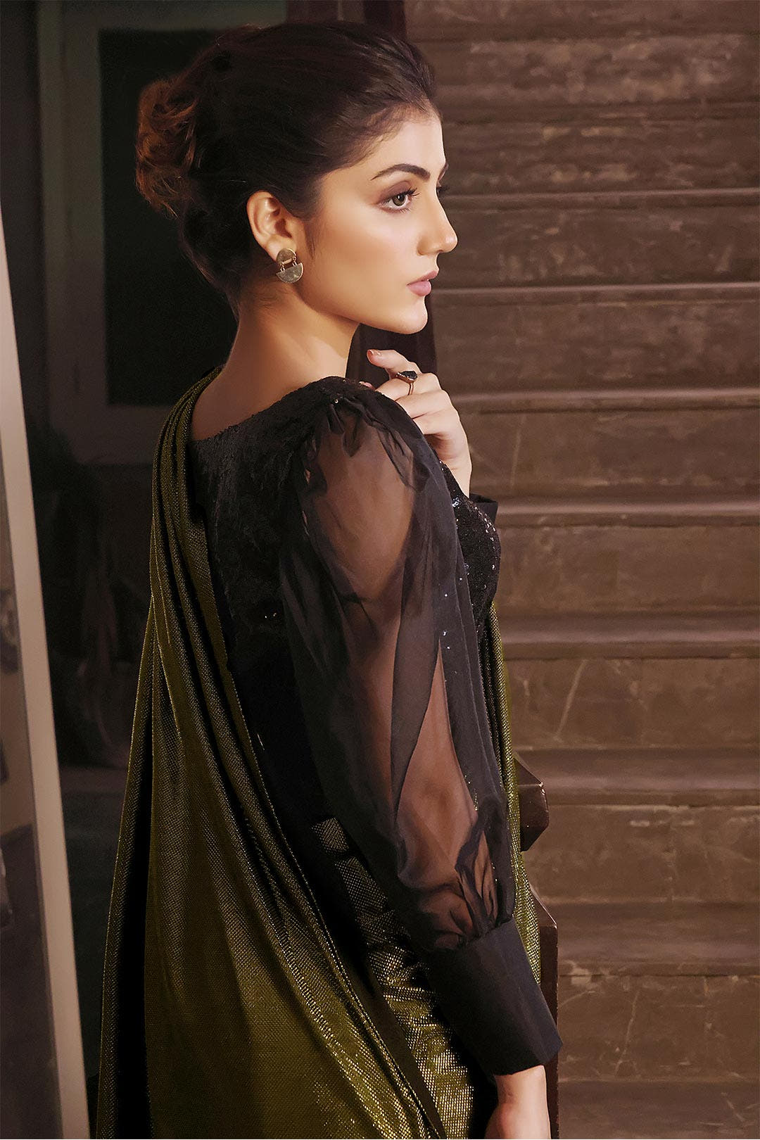 SANA'S moonlight saree Pakistan occasion wear