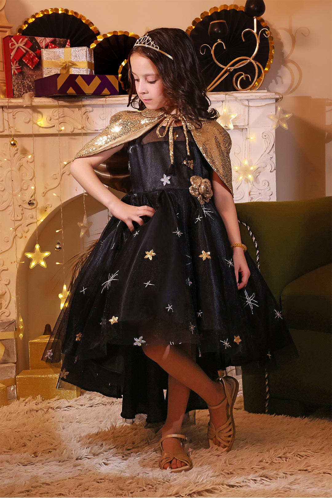 SANA'S net frock Pakistan Eid