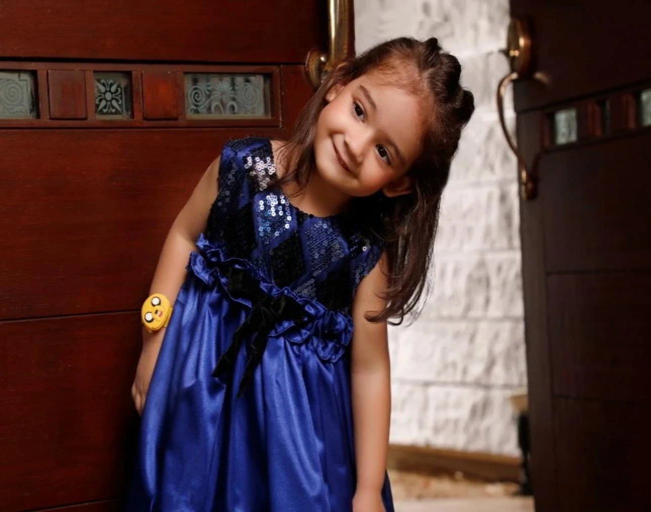 Self Check Sequins Satin Frock | WC1920 | F971