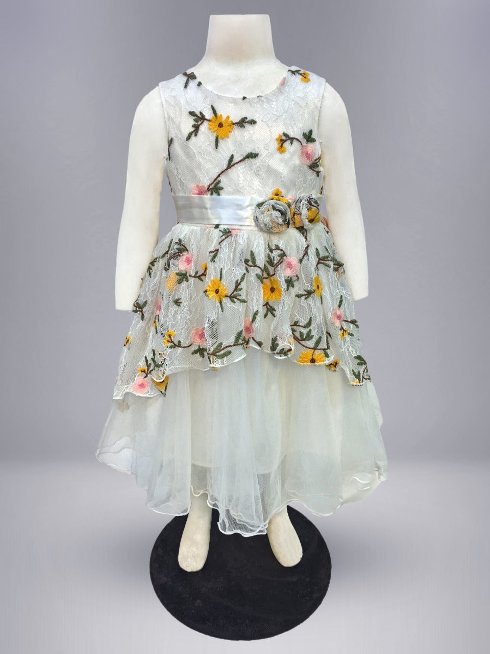 Self Organza Layered Frock | SS18 | F962 - SANA'S