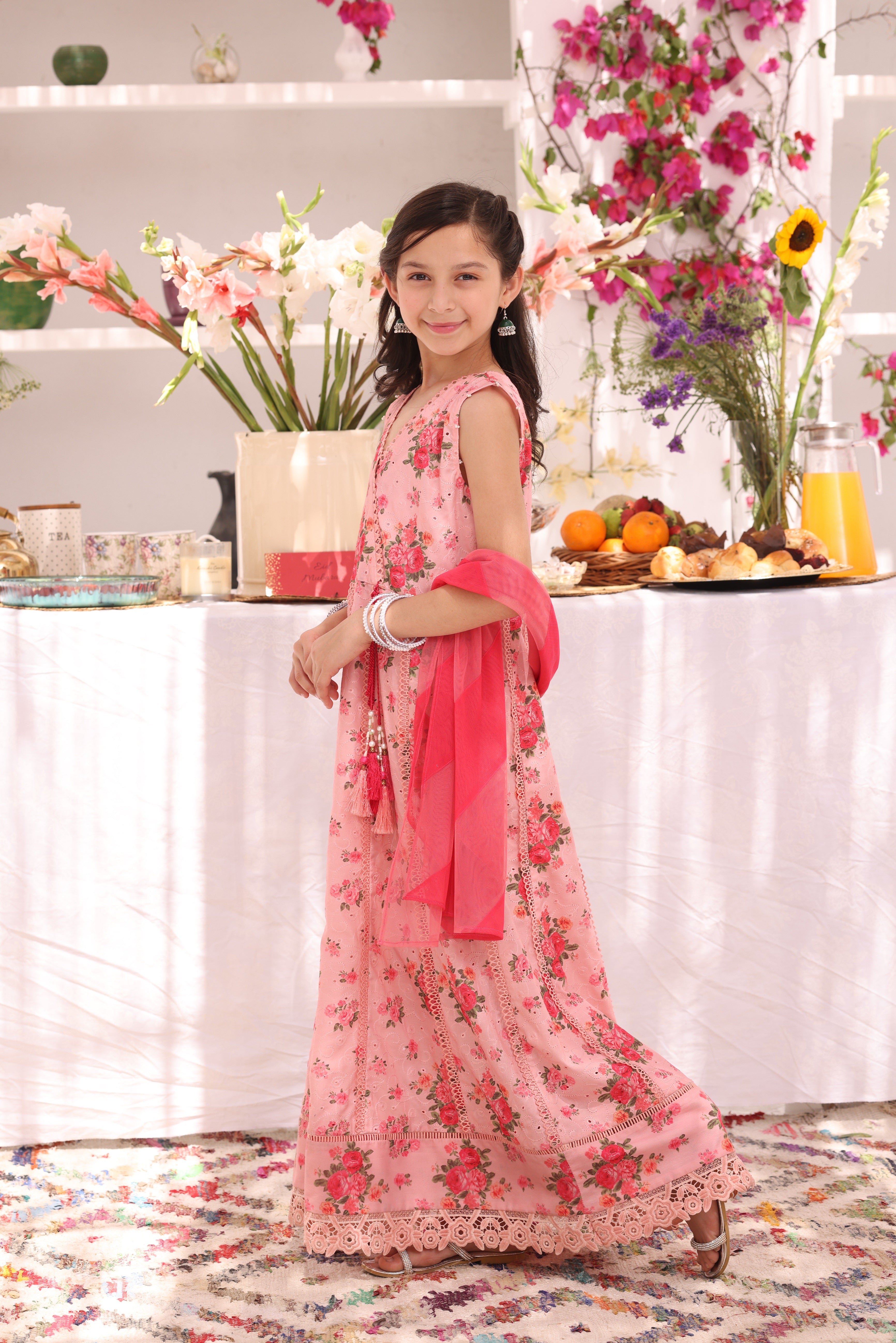 Floral Printed Lawn Chicken Kari 3pc Suit | ZEB | S3290