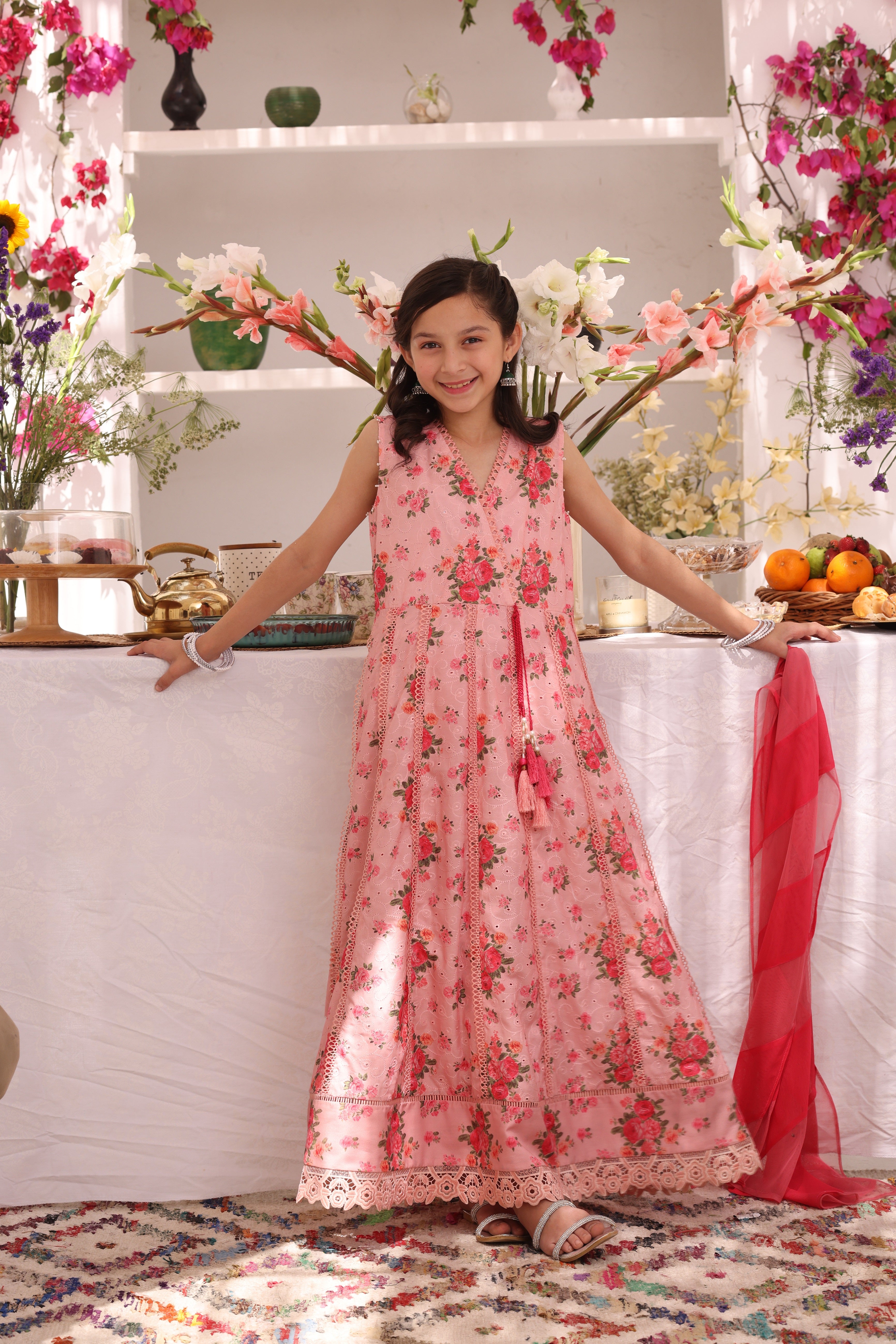 Floral Printed Lawn Chicken Kari 3pc Suit | ZEB | S3290