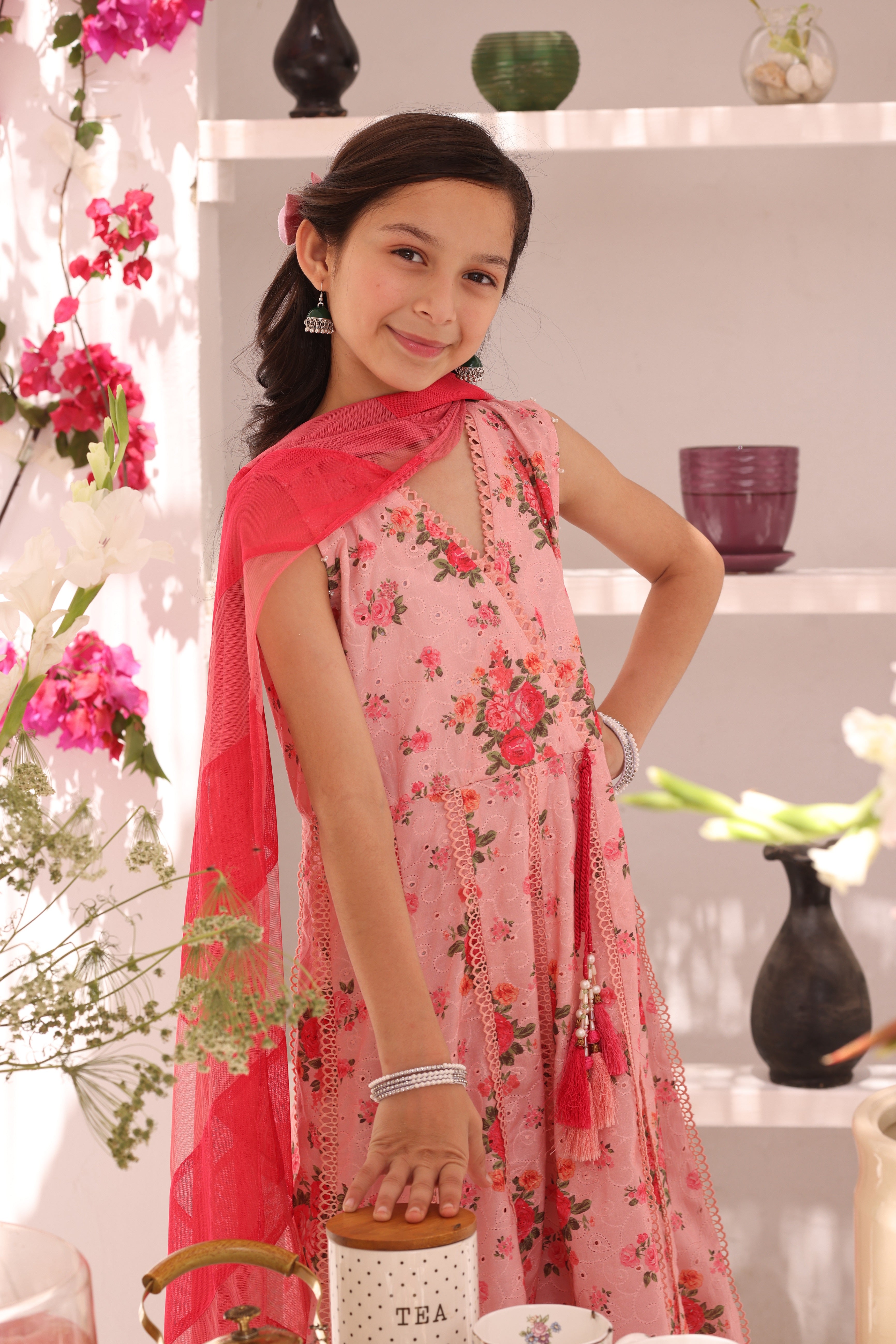 Floral Printed Lawn Chicken Kari 3pc Suit | ZEB | S3290