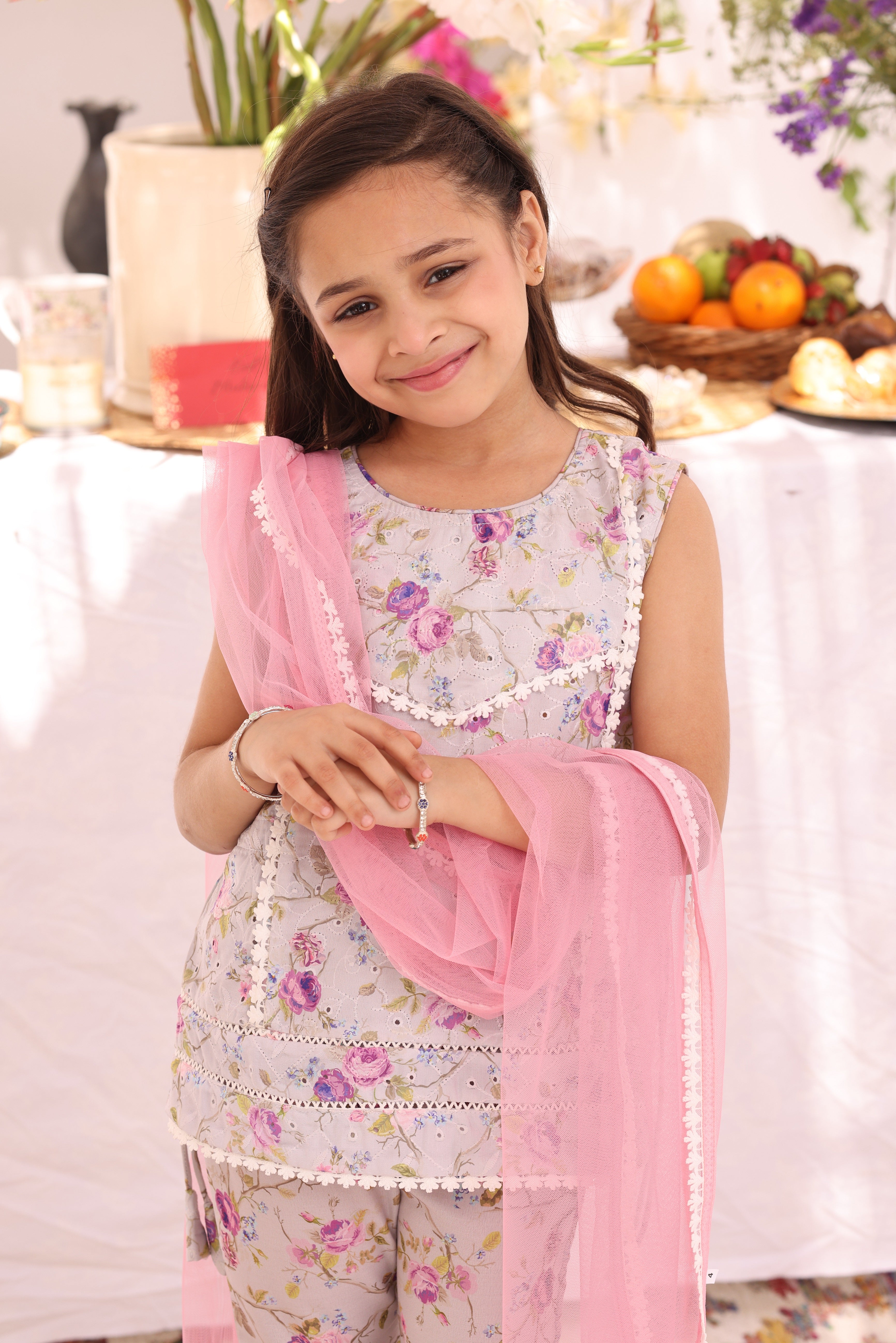 Floral Printed Lawn Chicken Kari 3pc Suit | ZEB | S3288